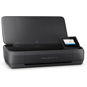 HP OfficeJet 250 Mobile All-in-One Printer, Multifunction Printer (Black, USB / WiFi, Scan, Copy) (CZ992A#BHC)