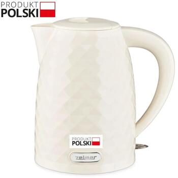 Zelmer Чайник ZCK7632 F 71505951P, 1.7 л, 2200 Вт, коричневый, автоматическое отключение, индикатор уровня воды, 360° поворот (71505951P)