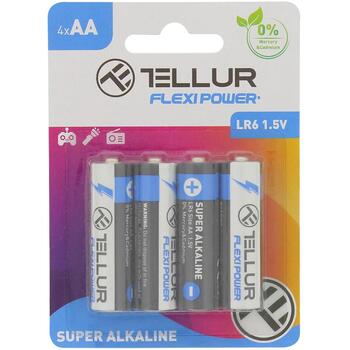 Tellur Flexi Power батарея TLL158561, 1,5V, Универсальная, 4 шт./упак., супер щелочная (TLL158561)