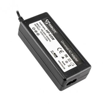 Sbox Lādētājs portatīvajiem datoriem HP-65W, 65W, 100–240V/1,8A, 19,5V/3,33A, >82%, 4,5mm x 3,0mm (HP-65W)