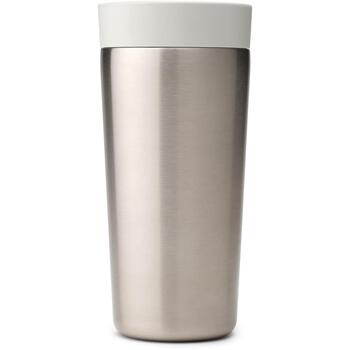 Brabantia Make & Take термокружка 228704, 0,36 л, светло-серая, нержавеющая сталь, 100% герметичная (228704)