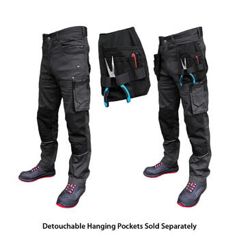 Pesso Darba bikses KDSTRETCHPC50, tumši pelēkas, C50, 98% kokvilna/2% elastāns, 260 g/m², RIP-STOP, 4+2 kabatas (KDSTRETCHPC50)