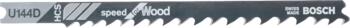 3 figūrzāģa asmeņi U 144 D, Figūrzāģiem FIGŪRZĀĢA ASMENS U 144 D SPEED FOR WOOD, 2608630568, BOSCH (2608630568)