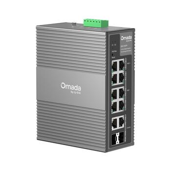 TP-LINK Omada IES210GPP, 10-портовый Gigabit промышленный управляемый коммутатор, 8xPoE, 240W, -40~75°C, DIN-рейка (IES210GPP)