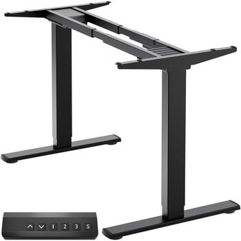 Onkron stāvošā galda rāmis CDF222E-B, augstuma regulēšana 730–1200 mm, platums 1000–1700 mm, jauda 52.2 W, slodze 100 kg, 2 motori (CDF222E-B)