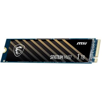 MSI SPATIUM M452 S78-440L970-P83, 1000ГБ, M.2 2280, PCIe 4.0 x4, NVMe 1.4, 3600/3100 МБ/с, 300 TBW, 3D NAND, Phison E29T (S78-440L970-P83)