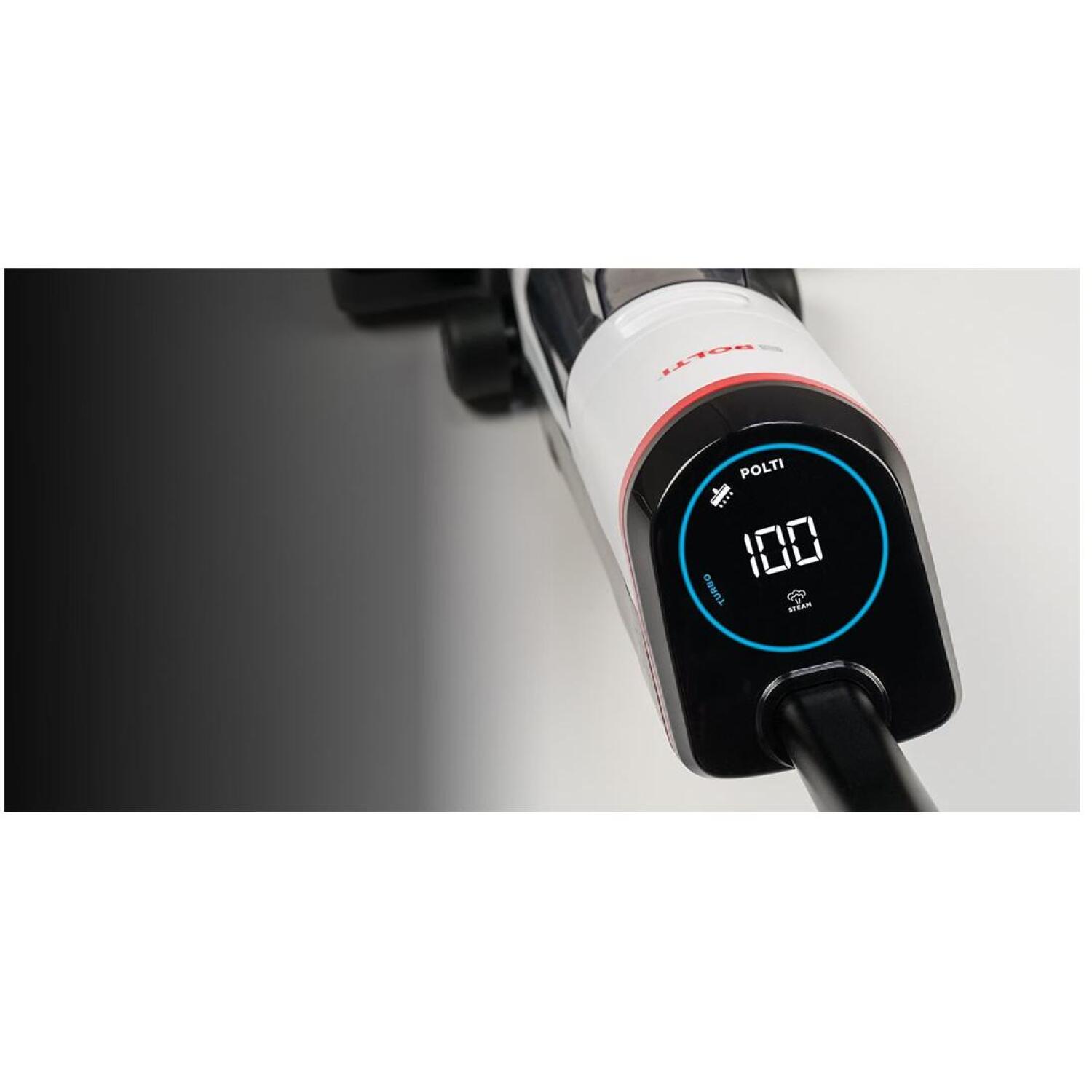 Polti RollySteam WD30C WDEU0003, беспроводной пароочиститель, 450 Вт, 0.6 л, 35 мин, 5 г/мин, HEPA, без мешка, влажная/сухая (WDEU0003)