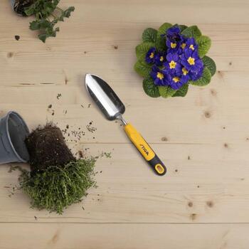 STIGA Transplanter Trowel садовая посадочная лопатка для посева семян и пересадки рассады нержавеющая сталь эргономичная ручка 2H1410001/ST1 (2H1410001/ST1)