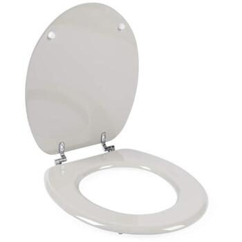 Beldray Унитазное сиденье LA032355PGRY, 36.5x42.5см, дерево, бежевый, цинковые петли, легкая установка (LA032355PGRY)