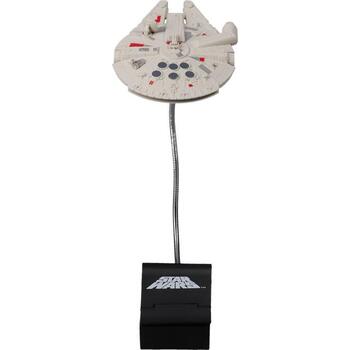 Paladone Millennium Falcon piespraužamā gaismiņa PP12712SW, 20cm, 1 LED, pelēks, regulējama gaisma, piespraužama pie grāmatas (PP12712SW)