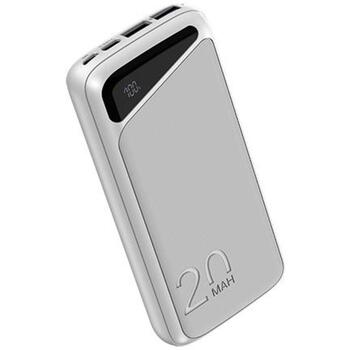 Navitel Power Bank PWR20 MX White, 20000mAh, 3.7V, 74Wh, 2xUSB-A, двунаправленный USB-C, микро-USB (PWR20 MX White)