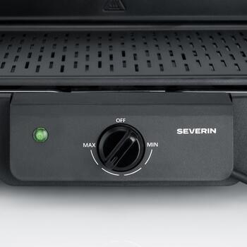 Severin Гриль PG 008596, 2000W, 390x230mm, гладкая и рифленая поверхность, съемные детали, регулируемый термостат (PG 008596)