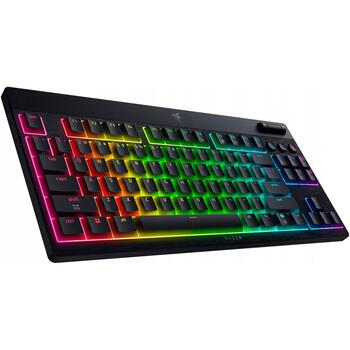 Razer BlackWidow V4 Low-Profile Tenkeyless HyperSpeed RZ03-05450100-R3M1 клавиатура, US, беспроводная, Bluetooth, 2.4 ГГц (RZ03-05450100-R3M1)