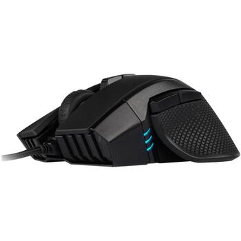 Corsair spēļu pele IRONCLAW RGB FPS/MOBA CH-9307011-EU, 18000 DPI, optiskā, USB, 7 pogas, 105 g, RGB apgaismojums, OMRON slēdži (CH-9307011-EU)