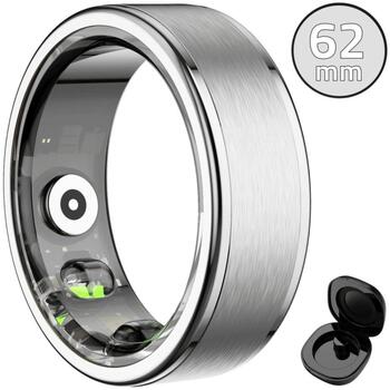 Manta Умное кольцо SR01SL-62, 62mm, IP68, частота сердечных сокращений, уровень кислорода, уровень стресса, счетчик шагов (SR01SL-62)
