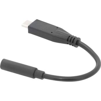 Digitus USB Type-C audio adapteris kabelis, AK-300321-002-S, 0.2m, 24bit/48KHz, USB 3.1, melns (AK-300321-002-S)