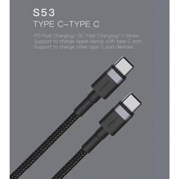 Orsen USB кабель S53, 3A, 1м, TPE + ткань, YD/T 1591-2009 (S53)
