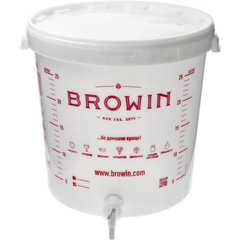 Browin Fermentācijas tvertne 30 L, 340450, 30 L, polipropilēns bez BPA, ar krānu, ar gaisa slēgvārstu (340450)