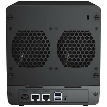 Synology NAS система DS423, Realtek RTD1619B, 2 RJ45, 2 USB 3.2, 2 ГБ памяти, EXT4, 4 отсека для дисков, 32.41 Вт (DS423)