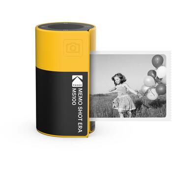 Kodak Моментальная камера MS100Y, 210г, 15см, 3.7мм f2.8, 27мм, 18мм, аккумулятор, желтый (MS100Y)