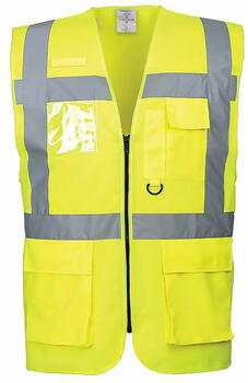 Pesso Hi-vis veste LSGP-3XL, CL2, 3XL, dzeltena, 100% poliesteris, 7 kabatas, EN20471:2013+A1:2016 2. klase (LSGP-3XL)