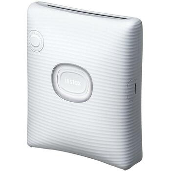 Fujifilm моментальная камера INSTAXSQUARELINKWHITE, белый, 105 мм × 37.5 мм × 127.5 мм, 0.236 кг (INSTAXSQUARELINKWHITE)