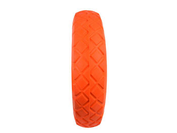 Geko G71024 ritenis, 4.00-8, PU, zils loks, 390mm, 95mm, 220mm, 12mm, 97mm, 100kg, dubultie gultņi, tērauda loks, ass (G71024)