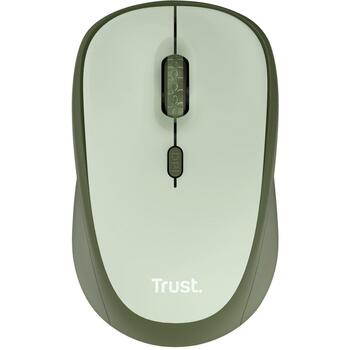 Trust USB оптическая мышь YVI+ 24552, 1600 DPI, 8м беспроводной диапазон, 4 кнопки, батарея AA (24552)