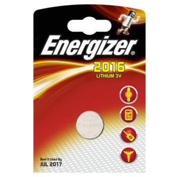 Energizer Батарея CR2016 621, 3В, 1шт, Литий, Блистер, 0.004кг (621)