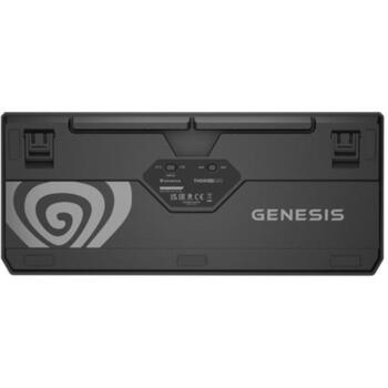 Genesis Thor 230 TKL механическая игровая клавиатура NKG-2108, 3000 mAh, 2.4 GHz, Bluetooth, USB, RGB, Outemu Silent Lemon, черная (NKG-2108)