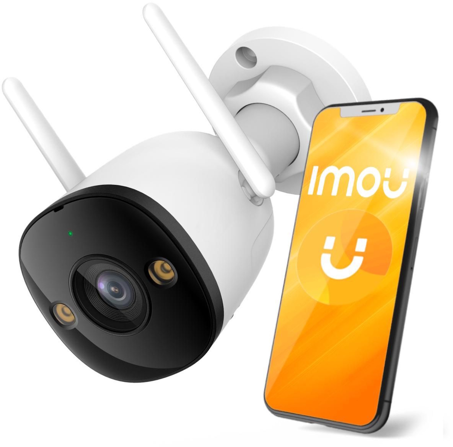 Imou WiFi āra IP kamera Bullet 3 IPC-S3EP-5M0WE 5MP nakts redzamība 30m AI cilvēka noteikšana Balta (IPC-S3EP-5M0WE)