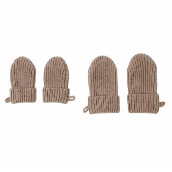 Lodger варежки Folklore Merino MTM 535_12-24, 100% мериносовая шерсть, Buffalo, 12-24m, коричневый, осень/зима (MTM 535_12-24)