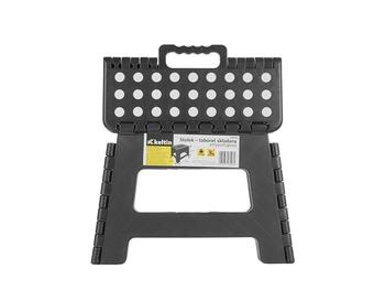 Saliekamais pret-slīdošais krēsls, Keltin, K00398, 150 kg, melns, kompakts un viegls (K00398)