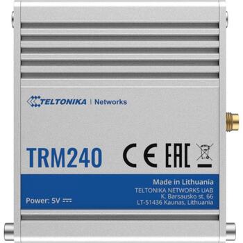 Teltonika LTE Модем TRM240 TRM240000000, 2G/3G, 1xSMA антенна для LTE, 1x microUSB, без Wi-Fi, без MU-MiMO, без поддержки Mesh (TRM240000000)