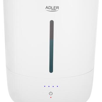 Adler Mitrinātājs AD 7971, 30 W, 5 L, Ultraskaņas, 100-250 ml/st, Balts, 4 pakāpes mitrināšanas intensitāte, Skārienpanelis (AD 7971)