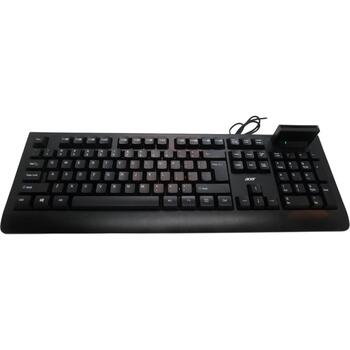 Acer Klaviatūra AKW320 GP.KBD11.05B, vadu, ASV, Smart Card lasītājs, melna, Retil pakete (GP.KBD11.05B)