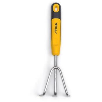 STIGA Hand Grubber rokas kultivators nezāļu izraušanai un augsnes irdināšanai 3 zobi nerūsējošais tērauds ergonomisks rokturis 2H1420001/ST1 (2H1420001/ST1)