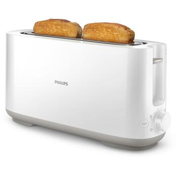 Philips tosteris HD2590/00, jauns slots, 950 W, 1 šķēle, metāla korpuss, 8 brūnināšanas līmeņi, augsta pacelšanas mehānisms (HD2590/00)