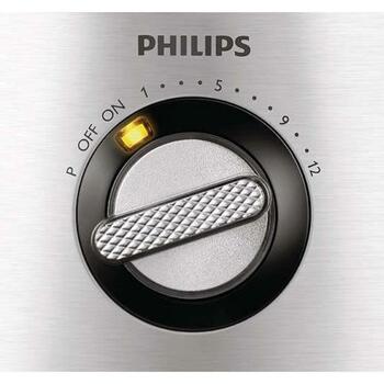 Philips Кухонный комбайн HR7778/00, 1000 Вт, 3.4 л, 12 скоростей, 20000 об/мин, 4 диска для нарезки, Нержавеющая сталь, Пульсация (HR7778/00)