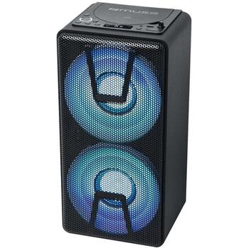 Muse Беспроводная колонка M-1820DJ, 150Вт, Bluetooth 5.0, аккумулятор, 5ч, MP3, USB, AUX, микрофон, LCD (M-1820DJ)