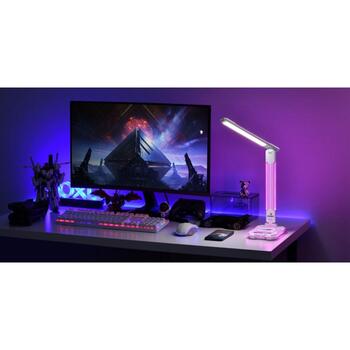 Hawk Настольная лампа HW-LAMP04, 10 W, 5.8 W, 3 LED лампы, 5 V/2.1 A USB выход, беспроводная зарядка, затемнение (HW-LAMP04)
