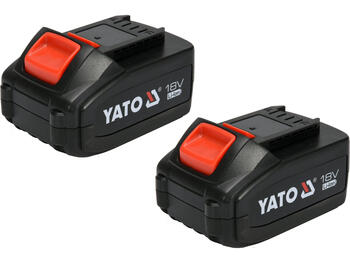 Yato цепная пила YT-828131, 36В, 16дюйм, 15м/с, 2x4.0Ач, Li-Ion, бесщеточный, двойное зарядное устройство (YT-828131)
