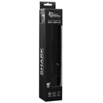 White Shark Коврик для мыши SHARK L MP-1966, 400x300mm, 0.3cm, черный и белый, микрофибра, для геймеров (SHARK L)