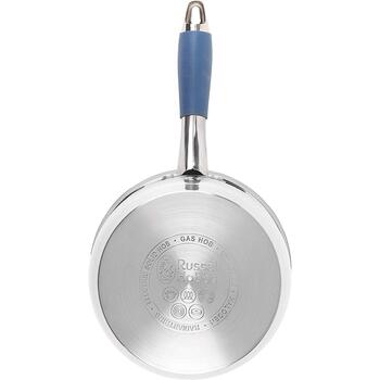 Russell Hobbs sautēšanas katliņu komplekts RH01178EU, 16cm, 18cm, 20cm, nerūsējošais tērauds, silikona rokturi (RH01178EU)