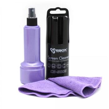 Sbox Ekrāna tīrītājs CS-5005U, 150ml, Violeta, Antistatisks, bez alkohola, bioloģiski noārdāms, neuzliesmojošs (CS-5005U)