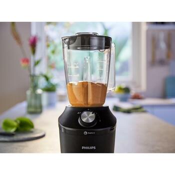 Philips Настольный блендер HR2191/01, 600 Вт, 2 л, 1,25 л эффективная емкость, 2 скорости, Пульс, Нержавеющие лезвия (HR2191/01)