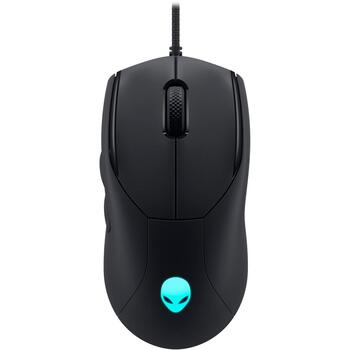 Dell Игровая Мышь Alienware AW320M 545-BBDS, 19000 dpi, 400 дюймов/с, 6 кнопок, USB-A, черный (545-BBDS)