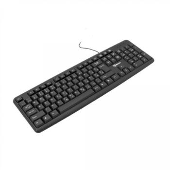 Sbox Клавиатура Проводная USB K-14US, 105 клавиш, полная раскладка, мембрана, USB 2.0, черная (K-14US)