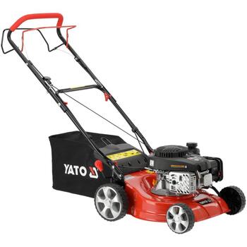 Yato Benzīna zāles pļāvējs YT-85521, 2.1 kW, 410 mm, 25-75 mm, 40 l, 123 cm³, LONCIN LC1P65FE-3, pašgājējs, aizmugures izmešana (YT-85521)