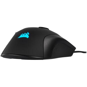 Corsair spēļu pele IRONCLAW RGB FPS/MOBA CH-9307011-EU, 18000 DPI, optiskā, USB, 7 pogas, 105 g, RGB apgaismojums, OMRON slēdži (CH-9307011-EU)
